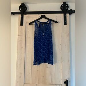 Blue Anthropologie Blouse